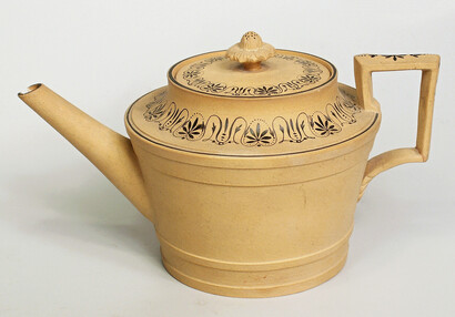 Teapot with painted decoration
